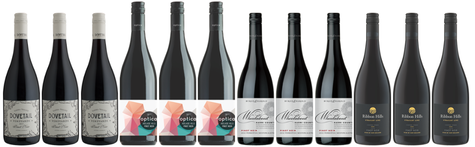 Stylish Pinot Noir x 12 from Cellar Masters