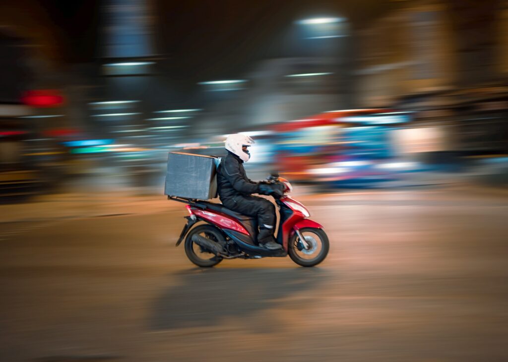 delivery motorcycle